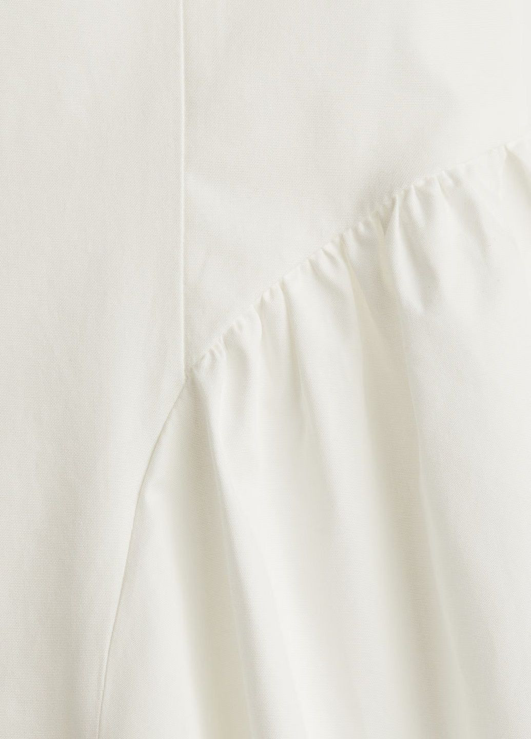 Белое платье H&M однотонное