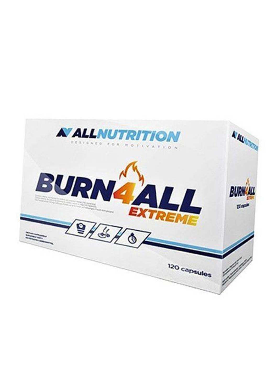 Жироспалювач у капсулах Burn4all Extreme 120капс Allnutrition (292710584)