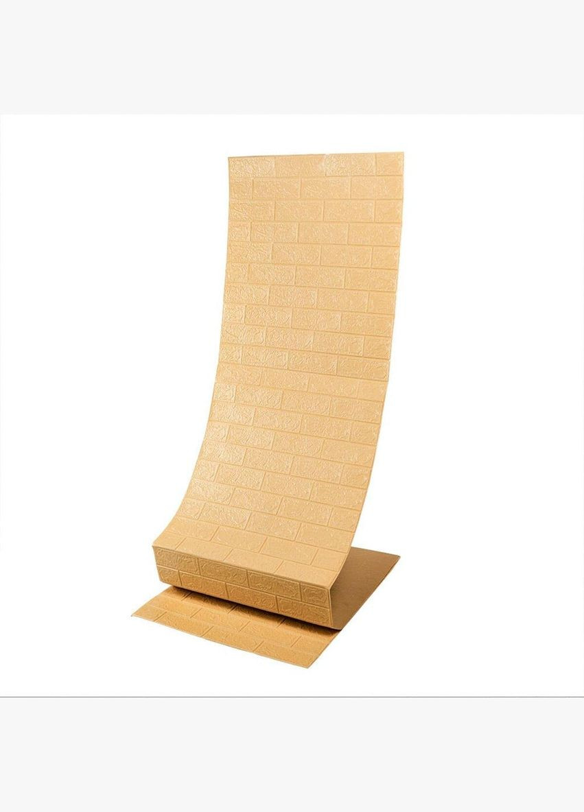 Самоклеюча 3D панель під бежеву цеглу в рулоні 19600x700x3мм (R009-3-20) SW-00001195 Sticker Wall (300242268)