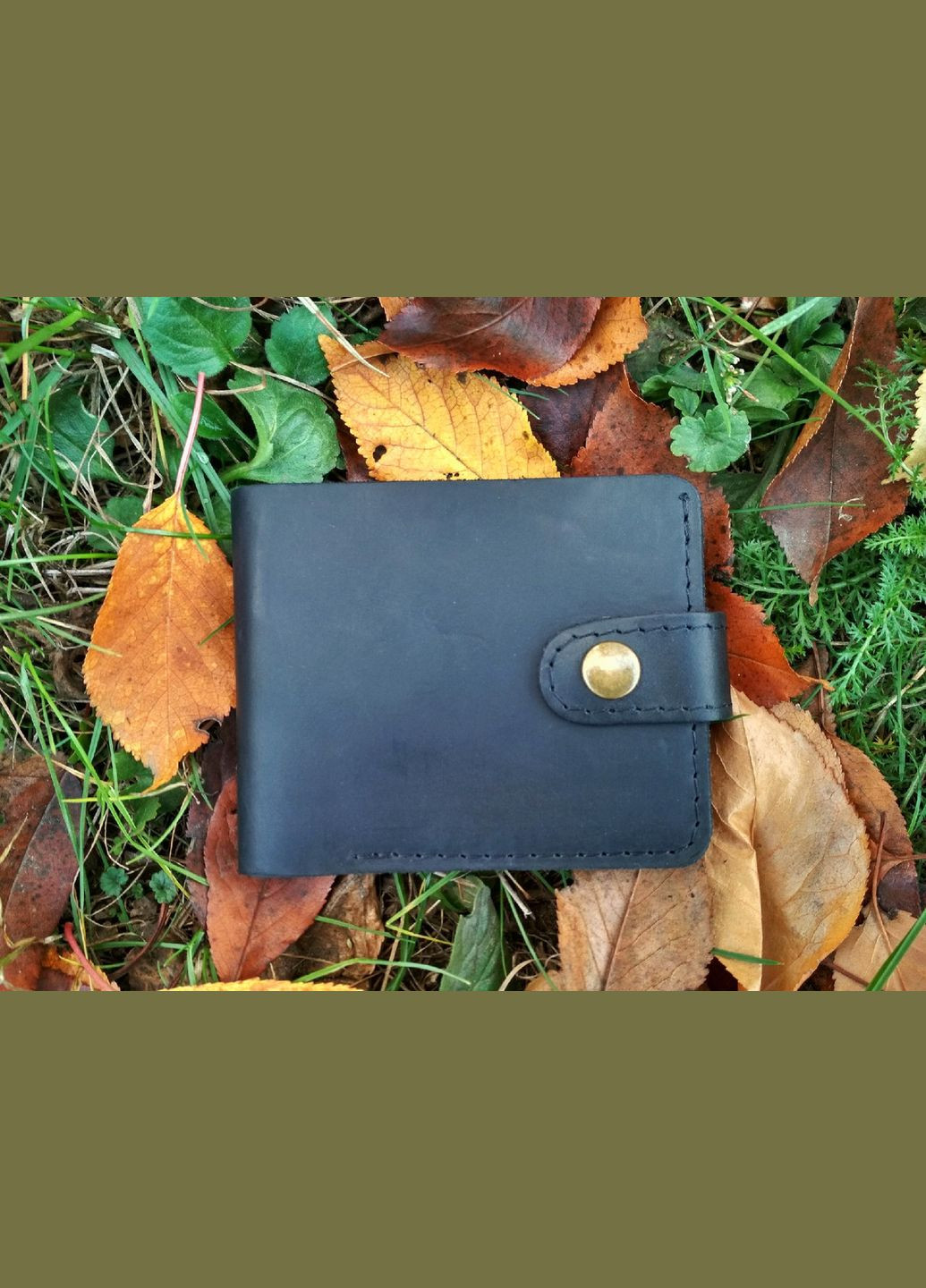 Шкіряний гаманець Рocket ручної роботи натуральна шкіра на кнопці+гравіювання No Brand (329746541)