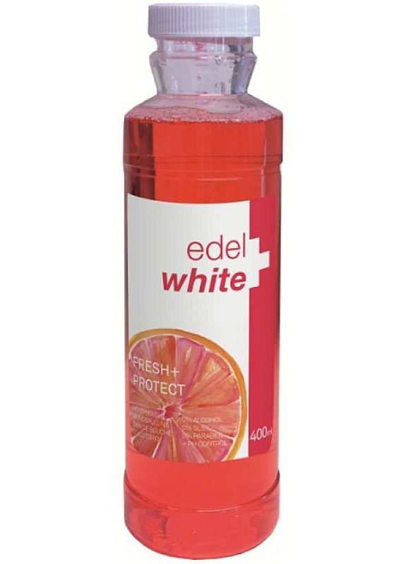 Ополіскувач ротової порожнини "Свіжість + Захист" зі смаком грейпфрута та лайма Mouth Wash 400ml (2-789924) Edel+White (369791661)