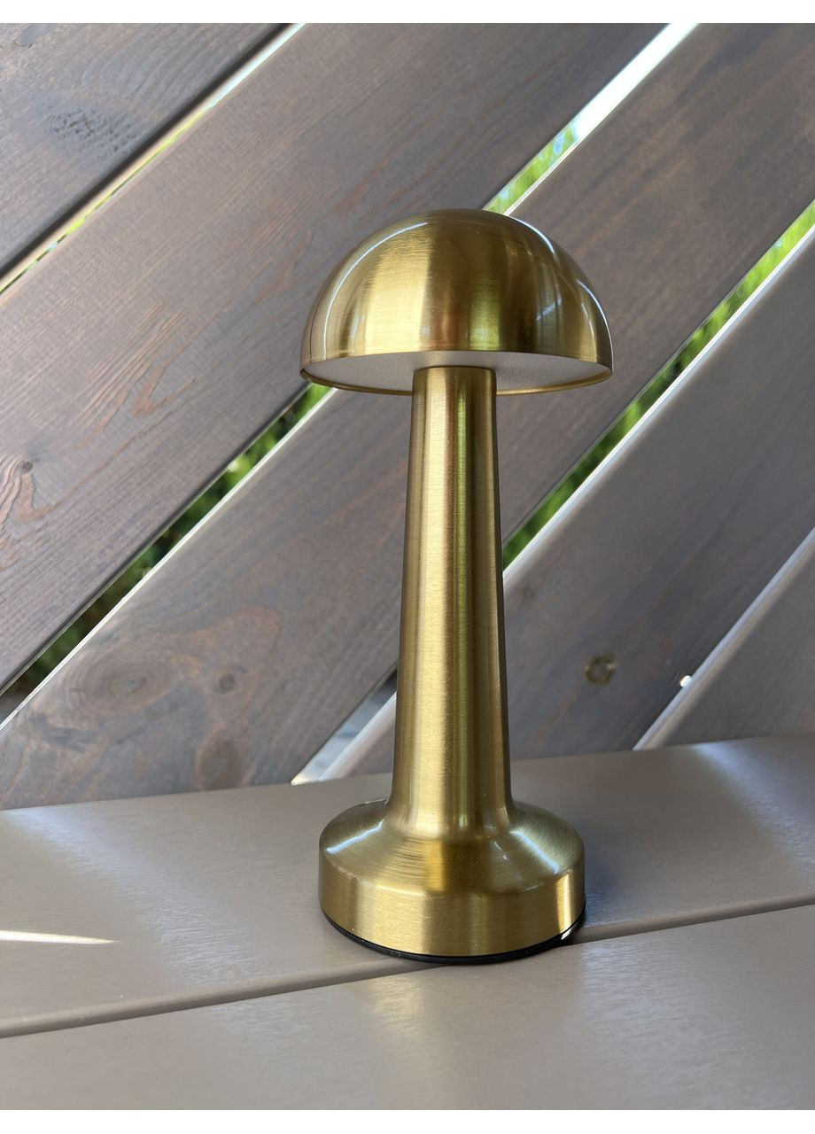 Настільна бронзова лампа "Грибочок" для бара/кафе/ресторана (795-LTA11 GOLD) No Brand (370071744)