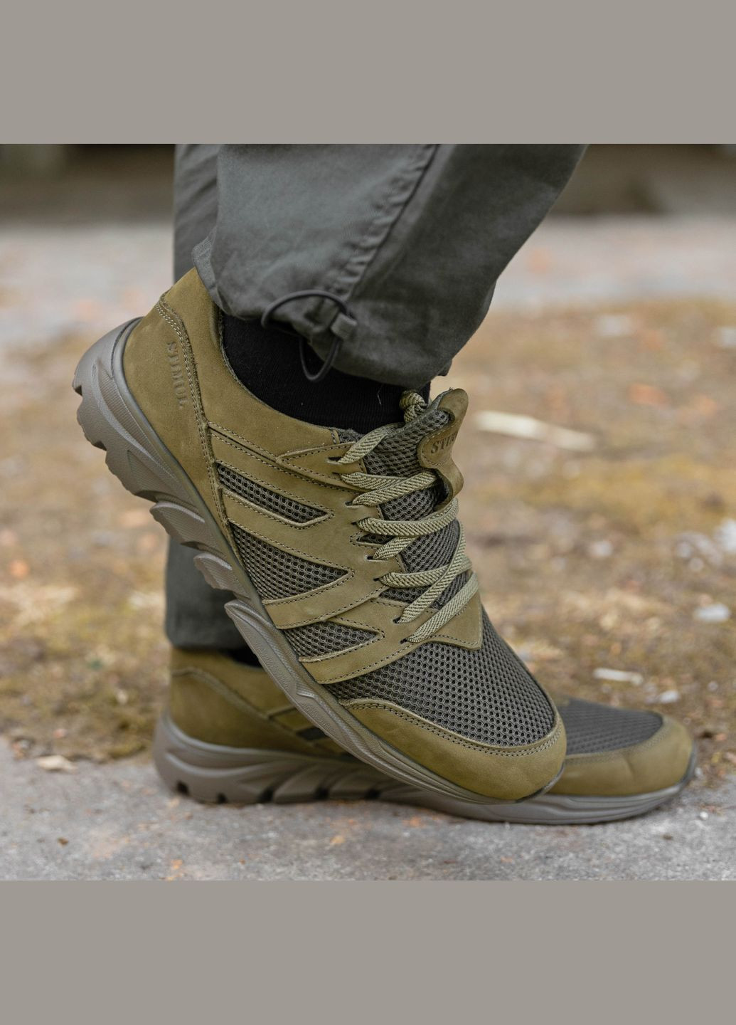 Тактичні Літні кросівки. 35-46р Олива. Натуральна гідрофобна шкіра! STLM-1012 No Brand (289384725)