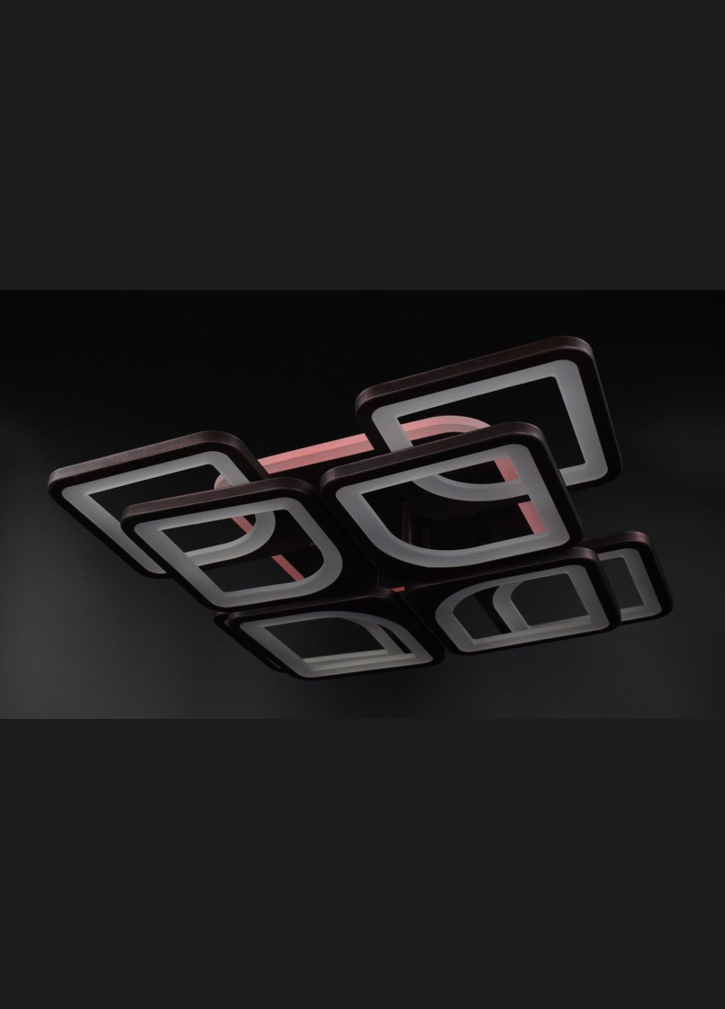 Люстра светодиодная потолочная LED светильник для квартиры на потолок лэд с пультом 26114 Коричневый 11х43х43 см. Sunnysky (364754106)