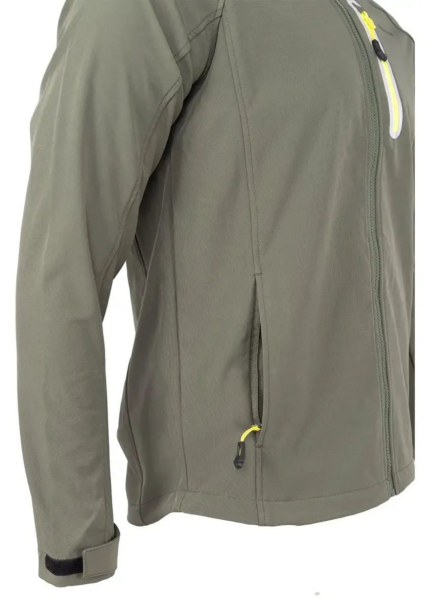 Оливковая демисезонная куртка hallyard sixten 002 softshell No Brand