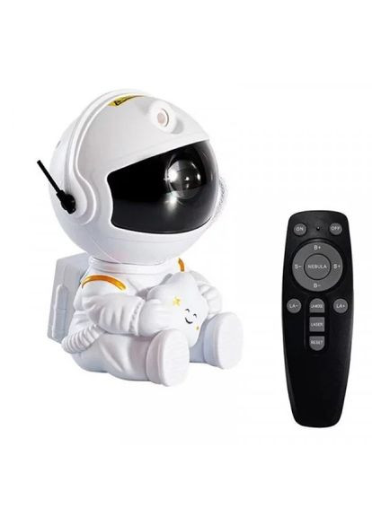 Ночник лазерный Astronaut Nebula Projector Астронавт звездного неба с пультом ДУ 12,5 см White No Brand (325259943)