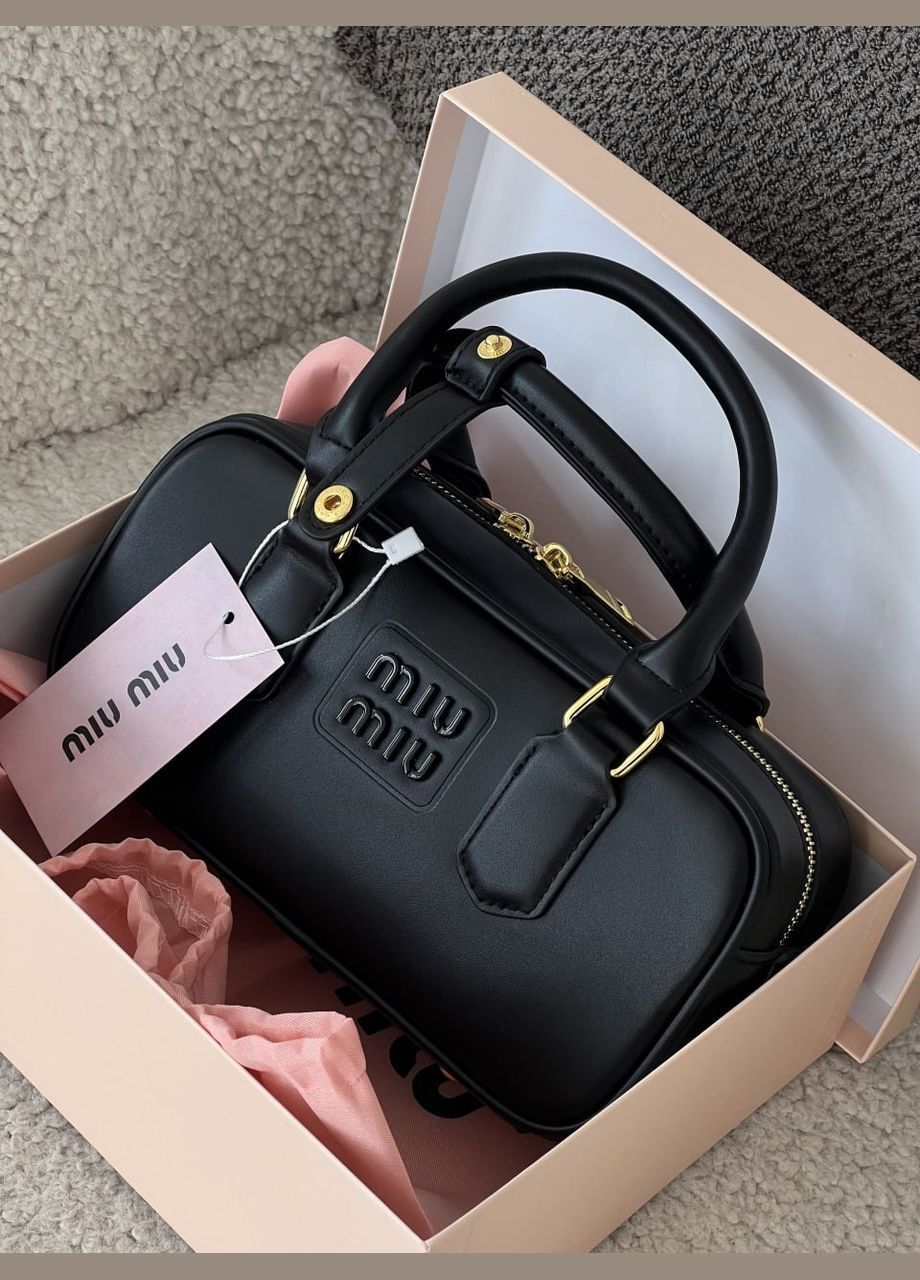 Miу Miу Arcadie Leather Bag Premium сумочка (черный цвет) No Brand (322394092)