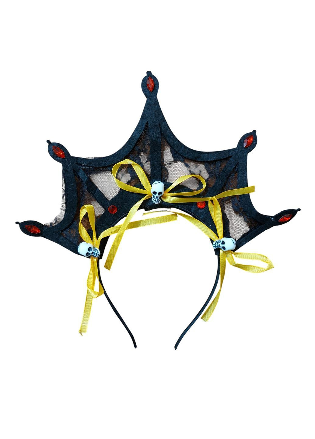 Обруч на Хелловін з черепами на голову one size різнобарвний Jannet Обруч (366089808)