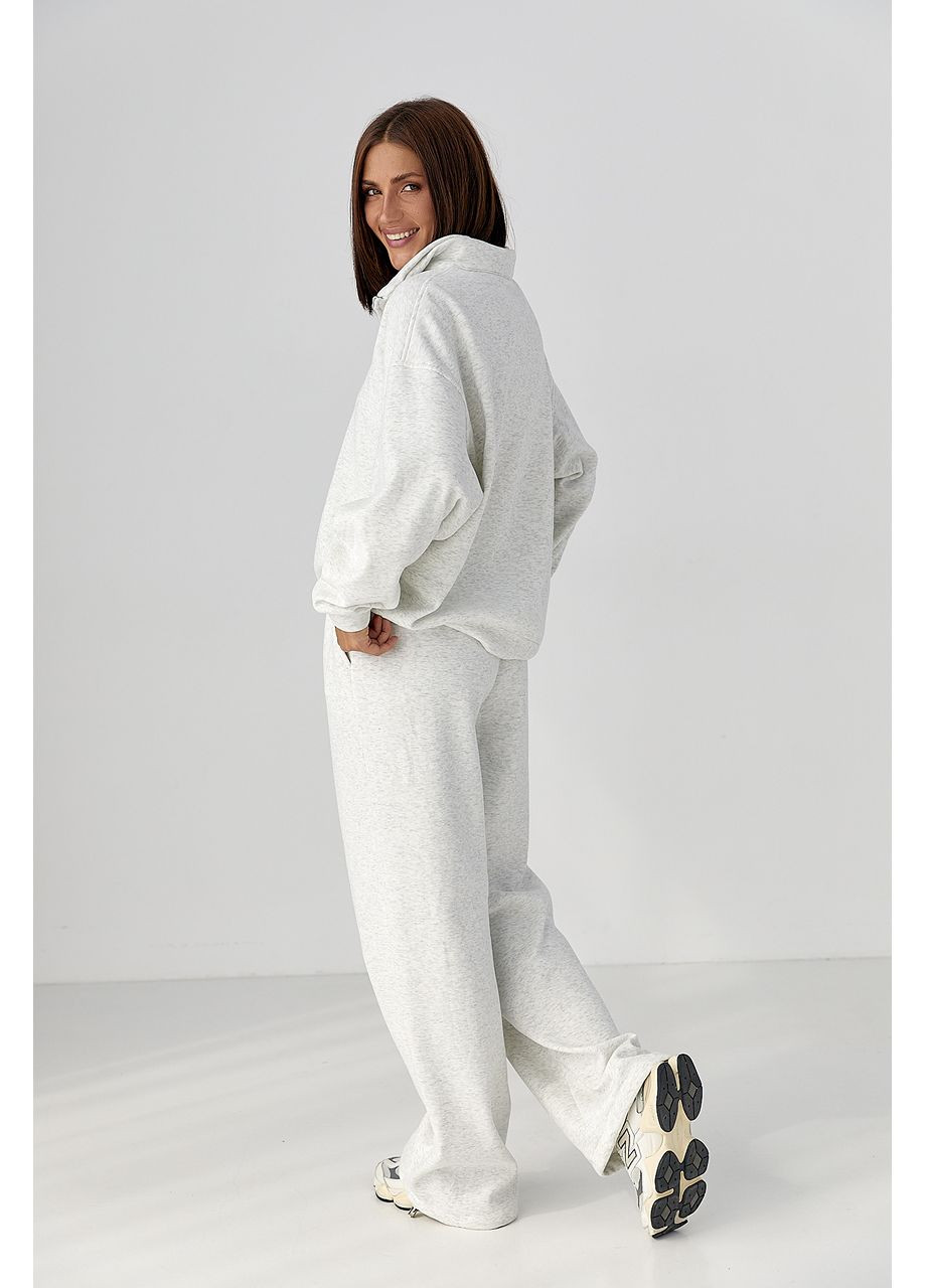 Женский спортивный костюм с плюшевым начесом - темно-коричневый цвет Lurex (353306178)