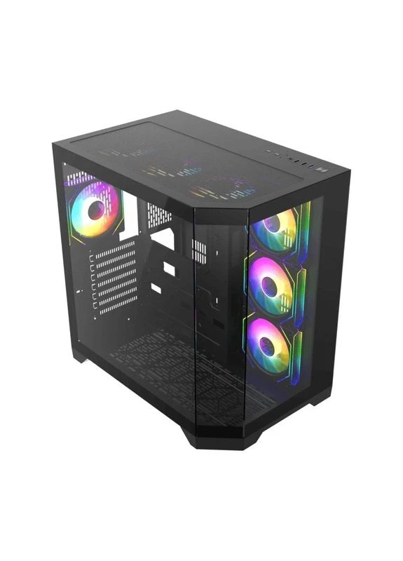 Корпус HYPE-A Tempered Glass без БП Black GameMax (360424728)