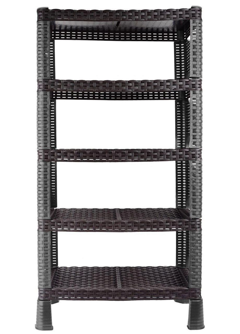 Етажерка для взуття 30*52*96 см (0733 Роттанг Гелакси BLACK) Violet House (316649841)