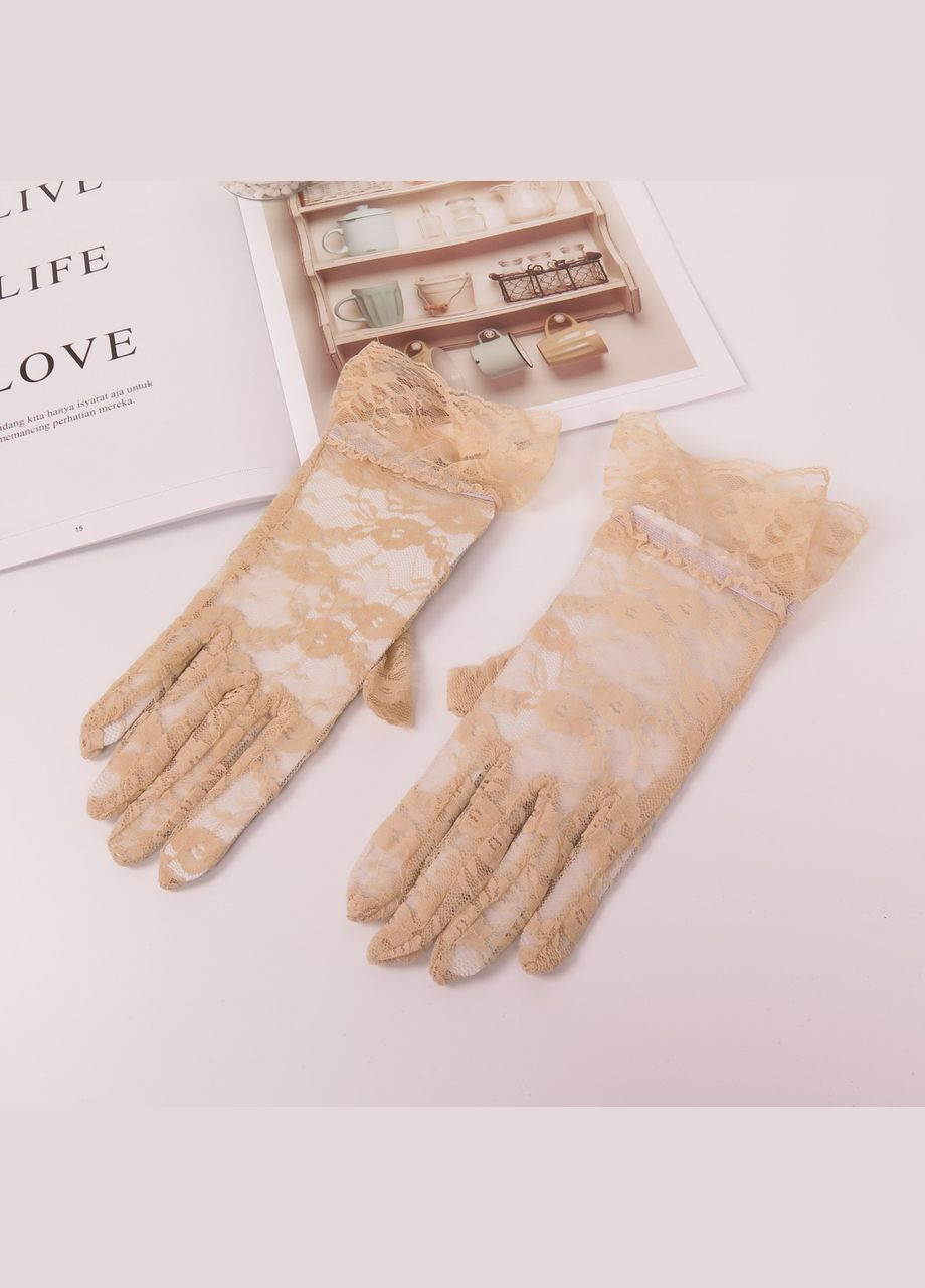 Кружевные перчатки ажурные (арт.7014) No Brand (348431089)