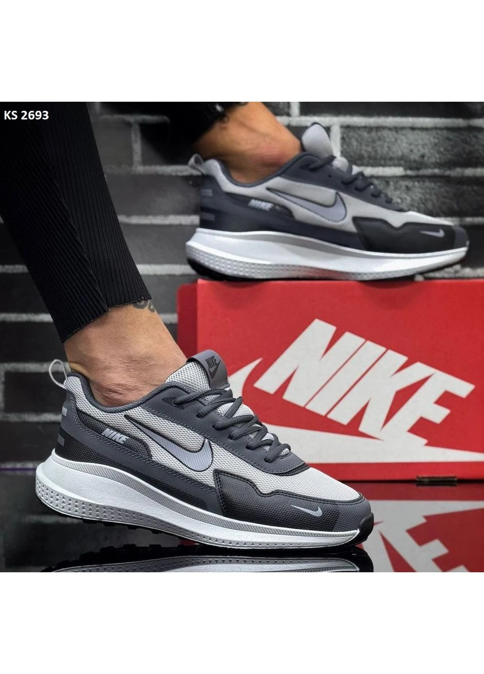 КРОСІВКИ ЖІНОЧІ NIKE GRAY НАЙК СІРІ No Brand сірі демісезони (391955566)