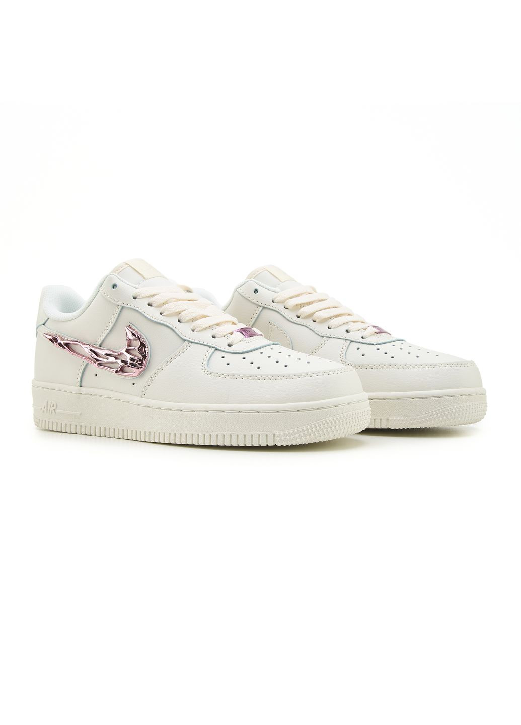 КРОСІВКИ ЖІНОЧІ NIKE AIR FORCE 1 LOW MOLTEN METAL PINK WHITE НАЙК АІР ФОРС 1 ПРЕМІУМ No Brand рожеві демісезони (368862321)