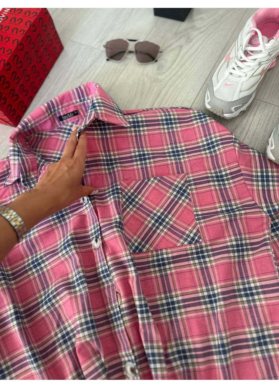 Сорочка oversize з фланелі — заміри в описі! DK/DL Мода без кордонів (362622622)