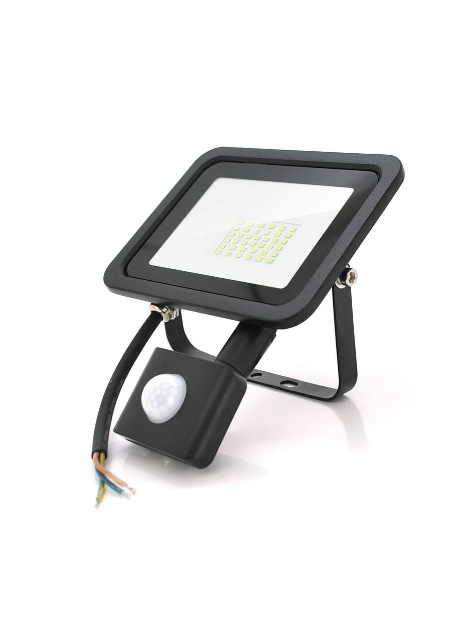 Прожектор LED з датчиком руху SLIM SENSOR LED RT-FLOOD/MS30A, 30 W, IP65, 3000 Lm, 6500 K Ritar (382949897)
