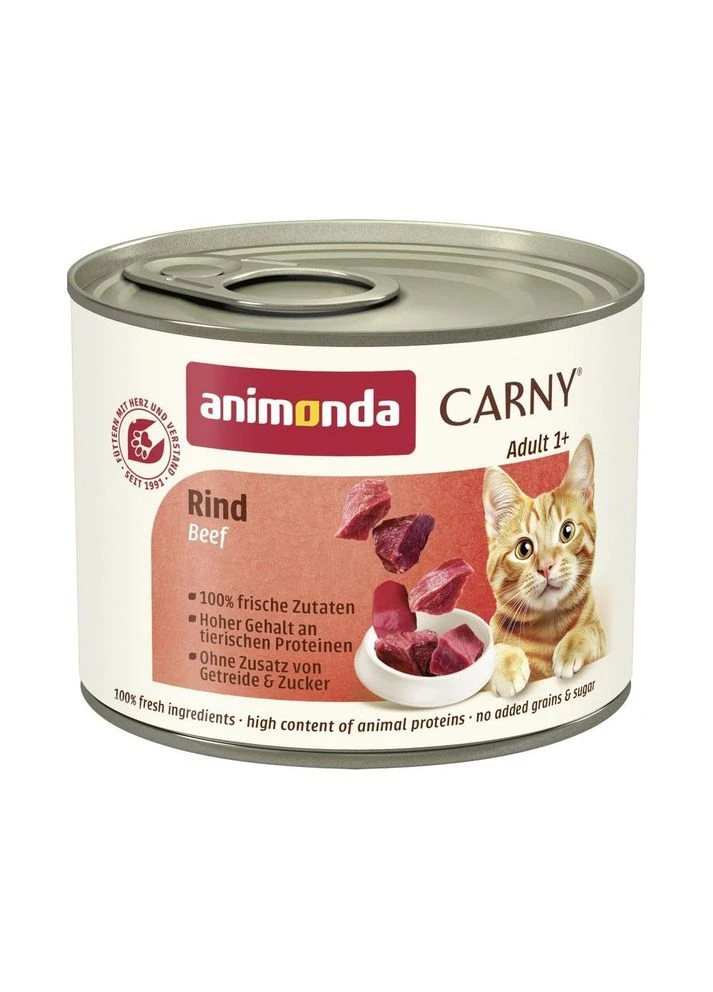 Корм вологий Carny Adult Beef для котів з яловичиною 200 гLR Animonda (388184204)