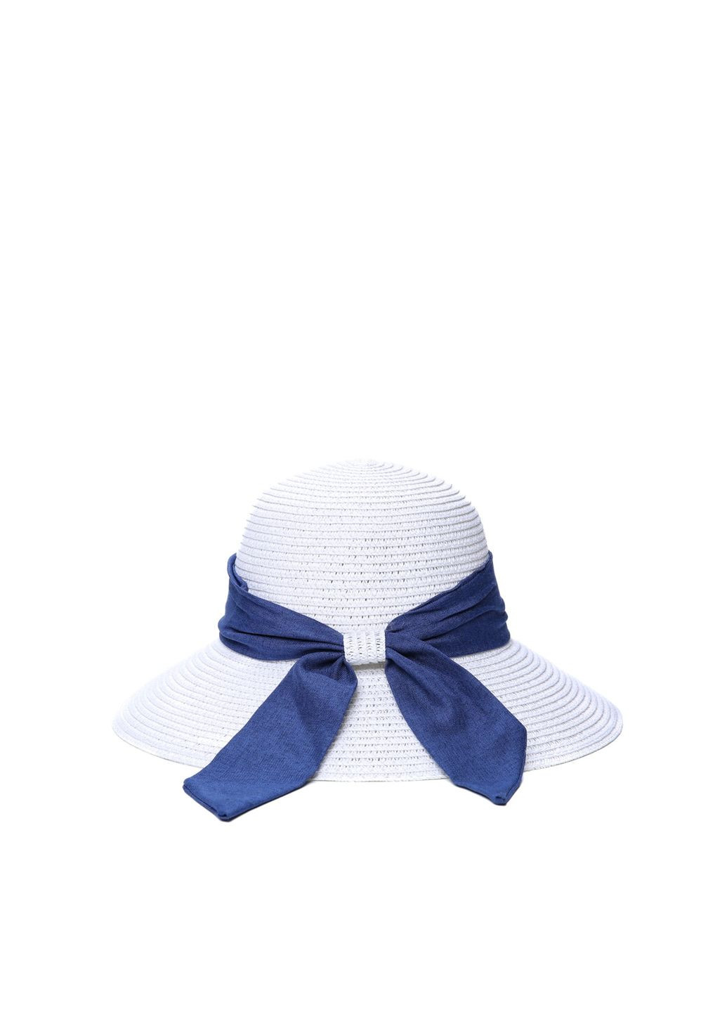 Капелюх із середніми полями жіночий з стрічкою-бантом целюлоза білий СЕУЛ LuckyLOOK 808-355 (336025378)