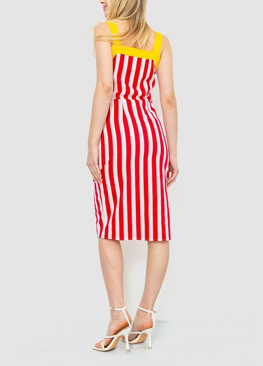 Комбінована сарафан в смужку, колір червоно-жовтий, Ager