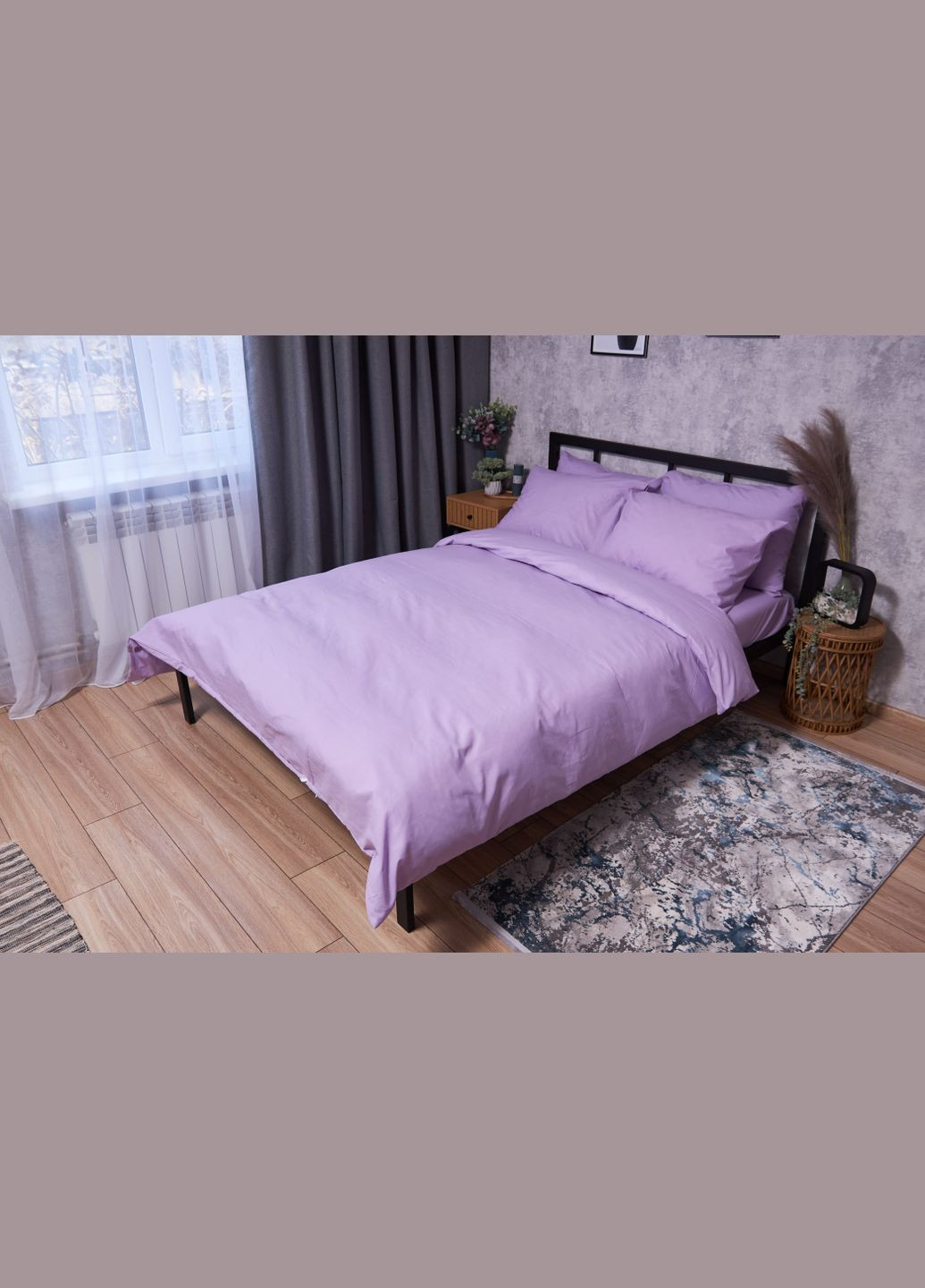 Комплект постільної білизни Бязь Gold Люкс «» King Size 220x240 наволочки 2х70х70 (MS-820002300) Moon&Star Orchid (286762642)