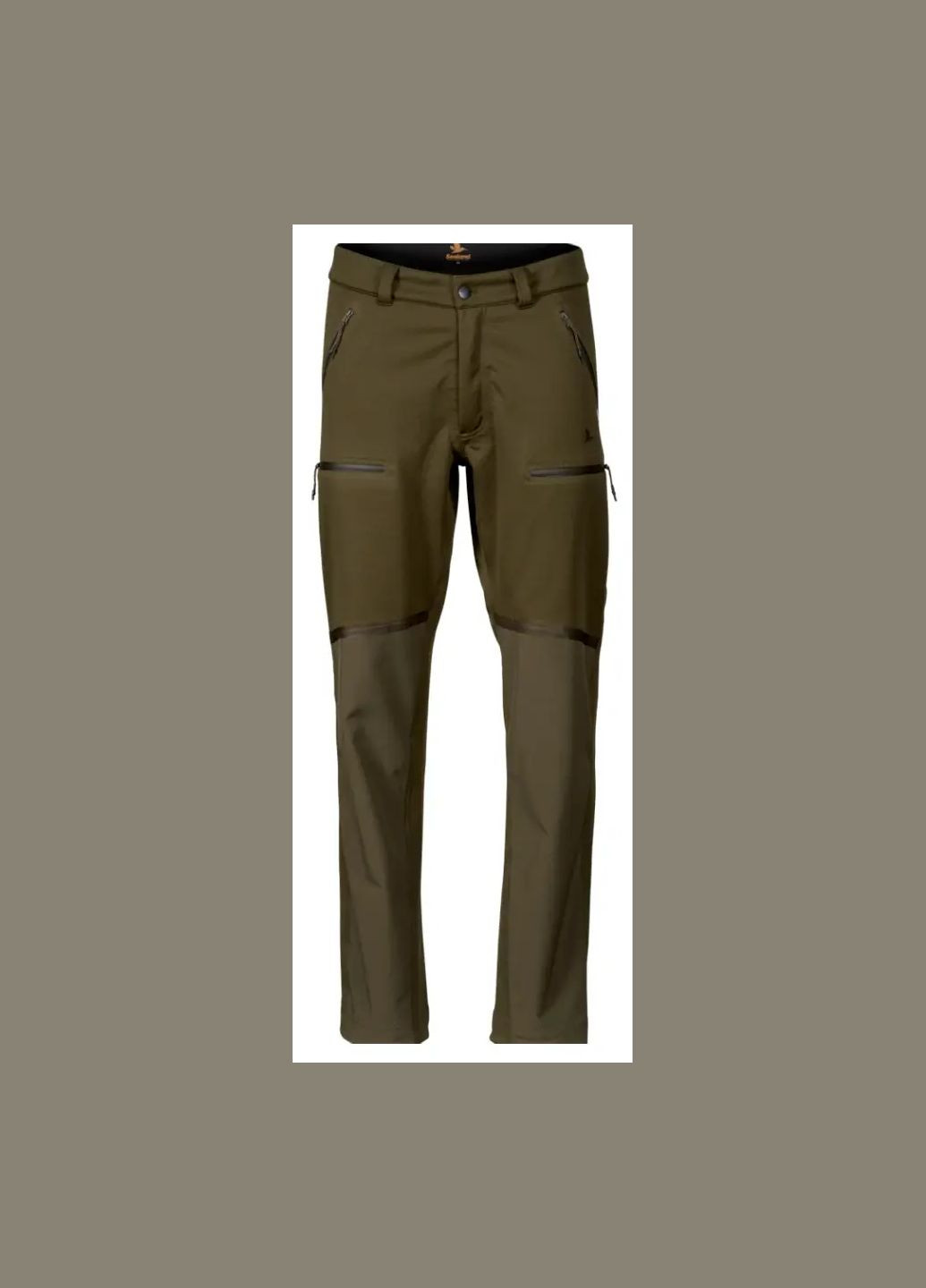 Зеленые демисезонные брюки No Brand