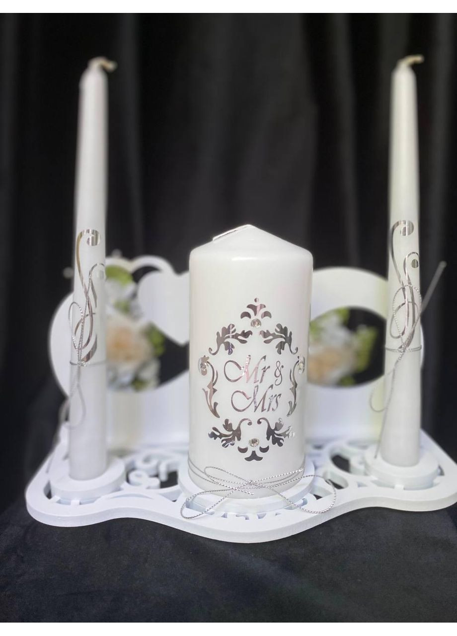 Подсвечник тройной для Семейного очага Деревянный свадебный подсвечник No Brand (369162436)