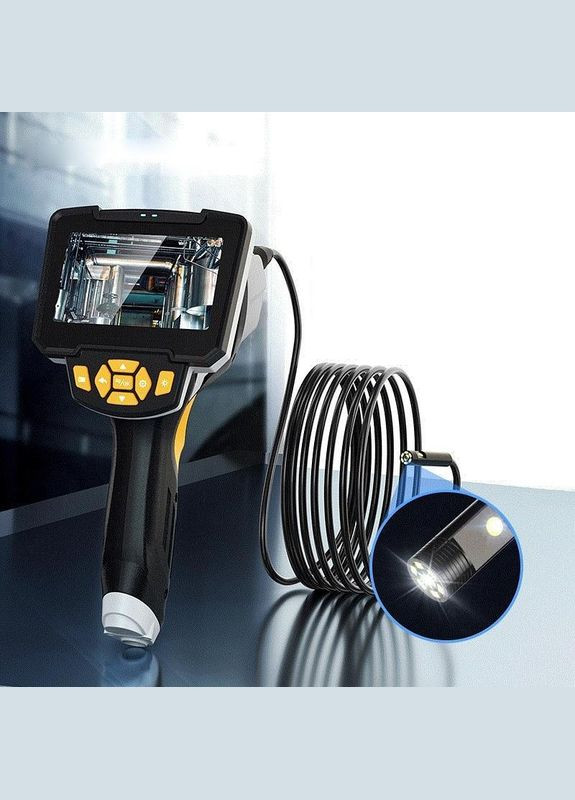 Эндоскоп автомобильный с монитором 4.3" ZCF К1 8 мм с жестким кабелем 1 м (R051157) IPS (349844817)