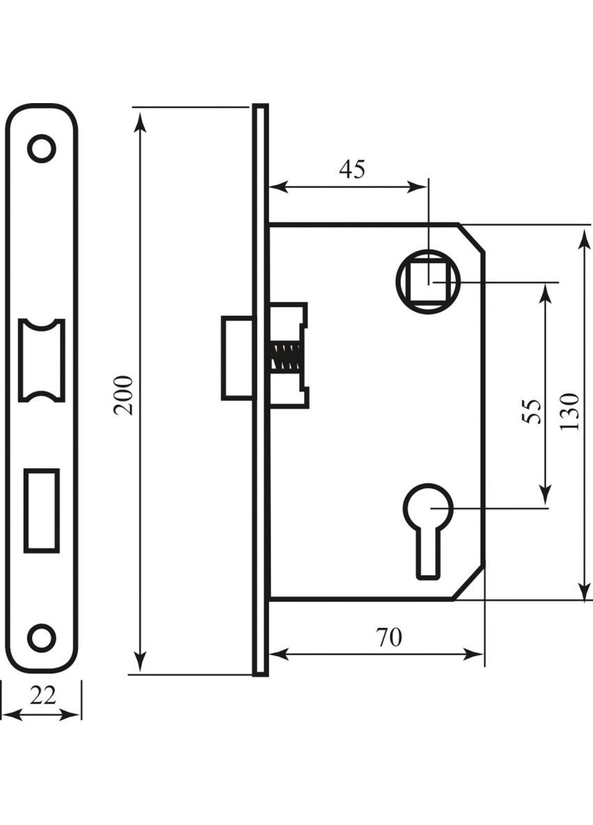 Механизм 968-55 хром Bruno (322520455)