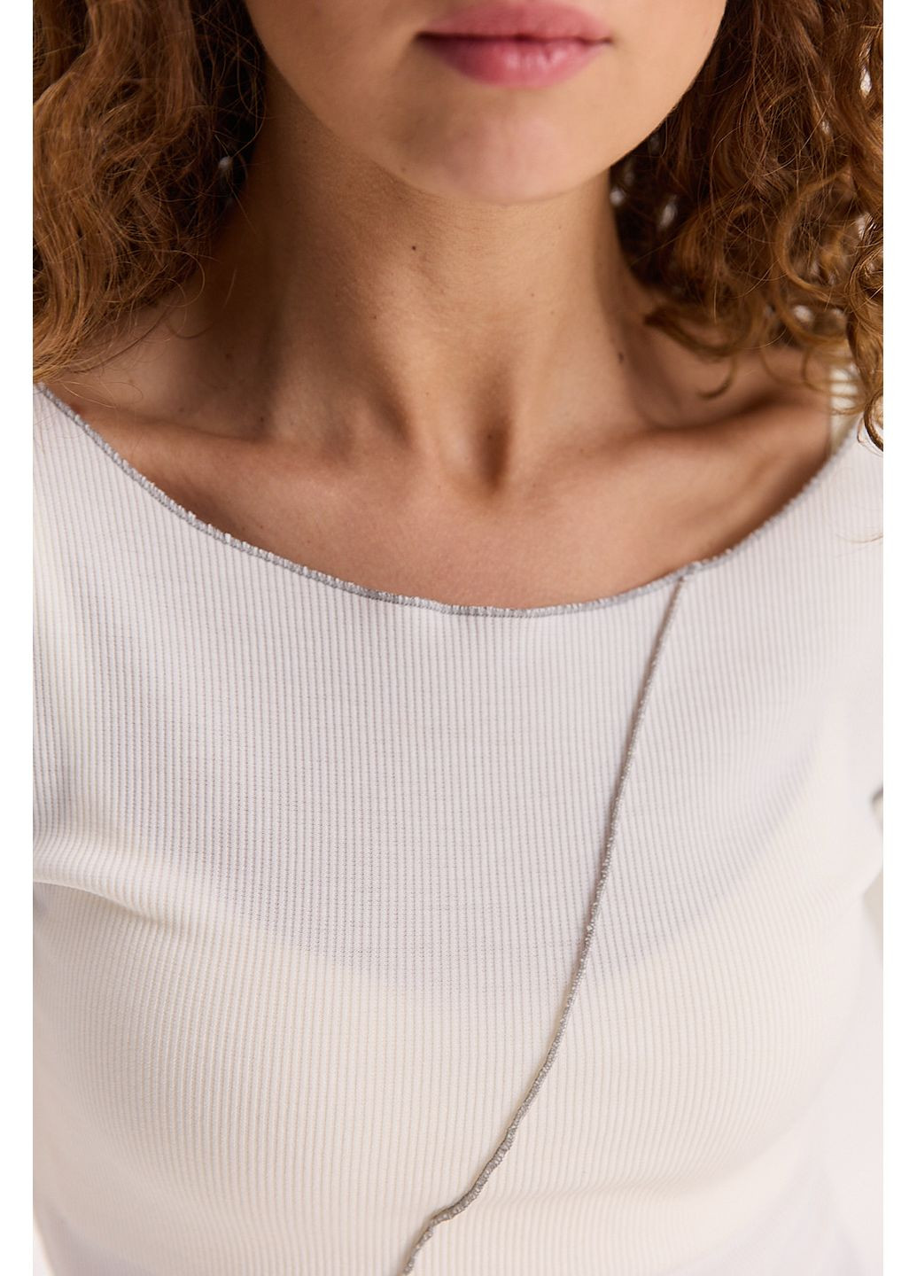 Кроп-топ з довгими рукавами зі швами назовні Arjen (354647032)