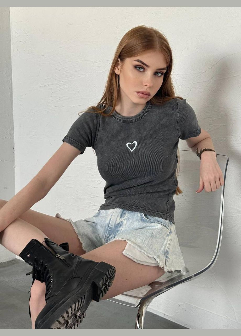 Базовая футболка графитовая Adelante - (332615056)