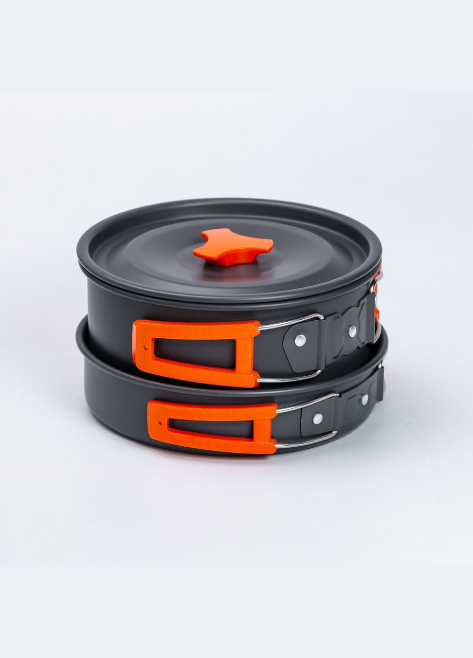 Набор туристической посуды в сумке для похода и кемпинга: кастрюля, сковорода, чайник HP39577C LUGI (305389930)