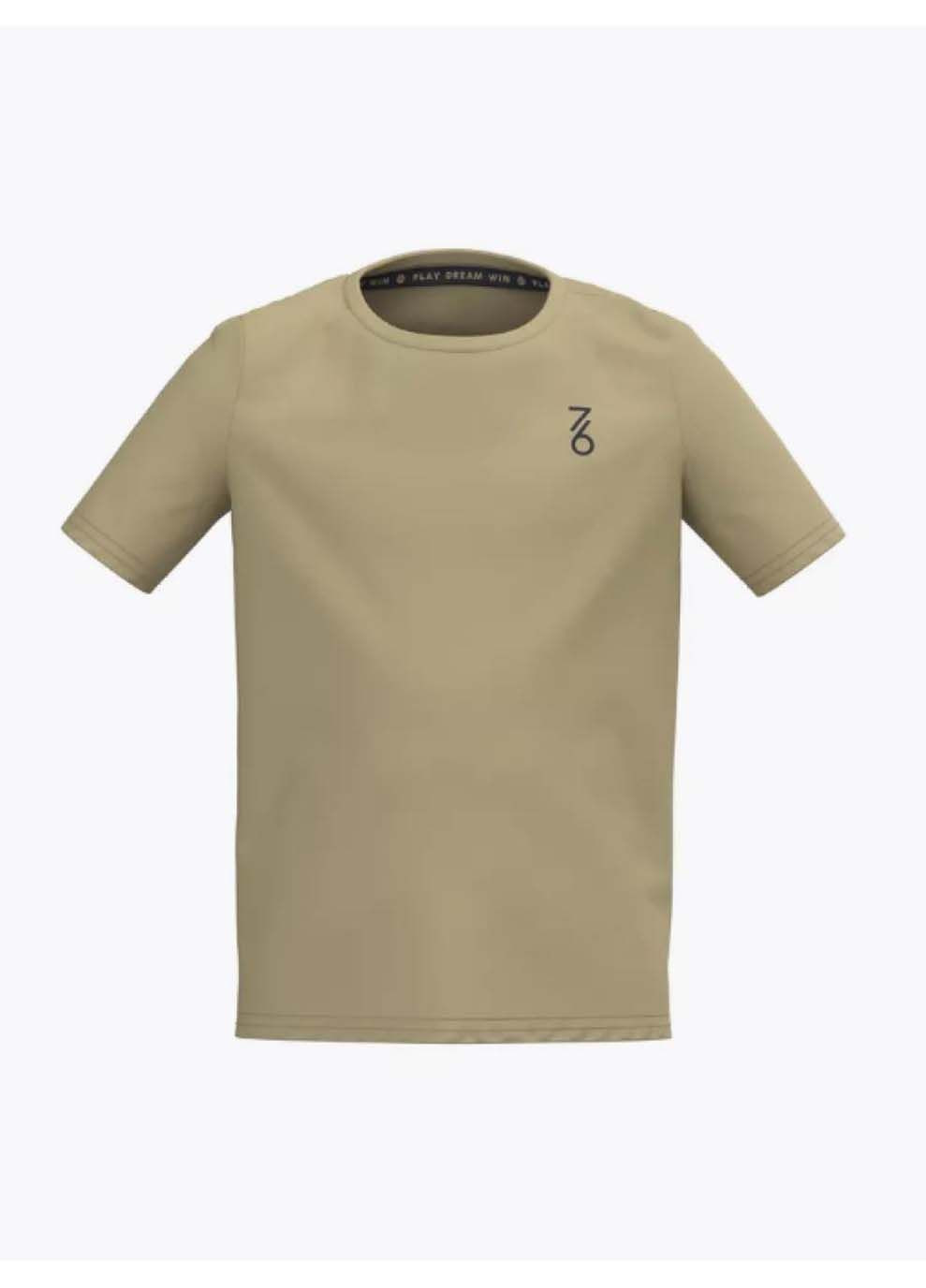 Песочная демисезонная детская футболка 7/6 max t-shirt taos taupe песочный Seven Six