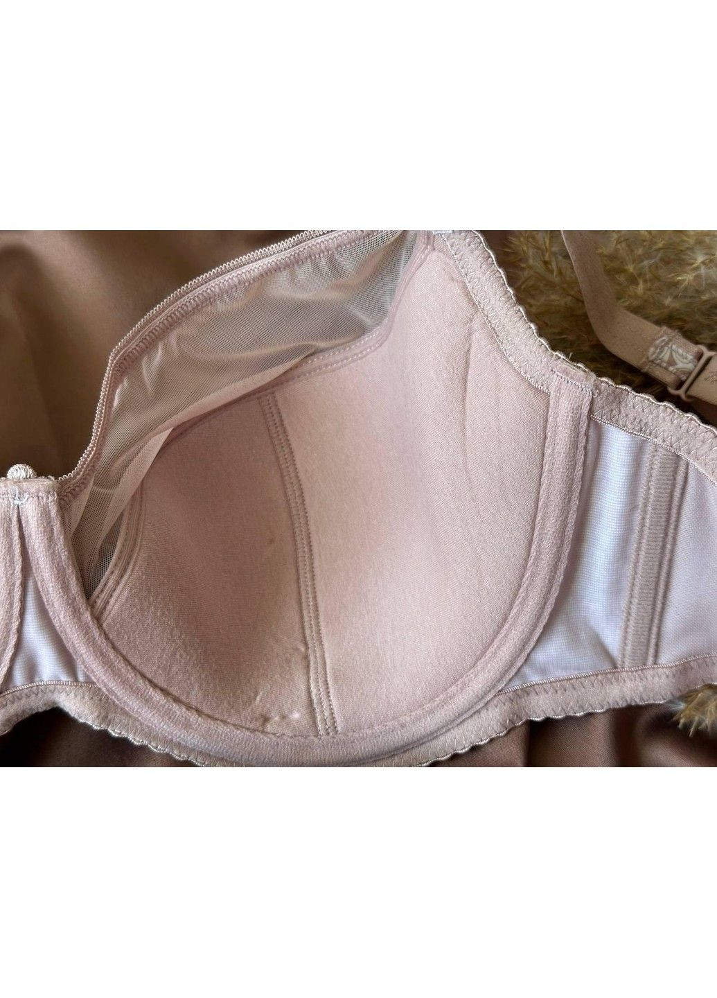 Пудровий бюстгальтер з тонким поролоном 12781 пудровий Lanny Mode