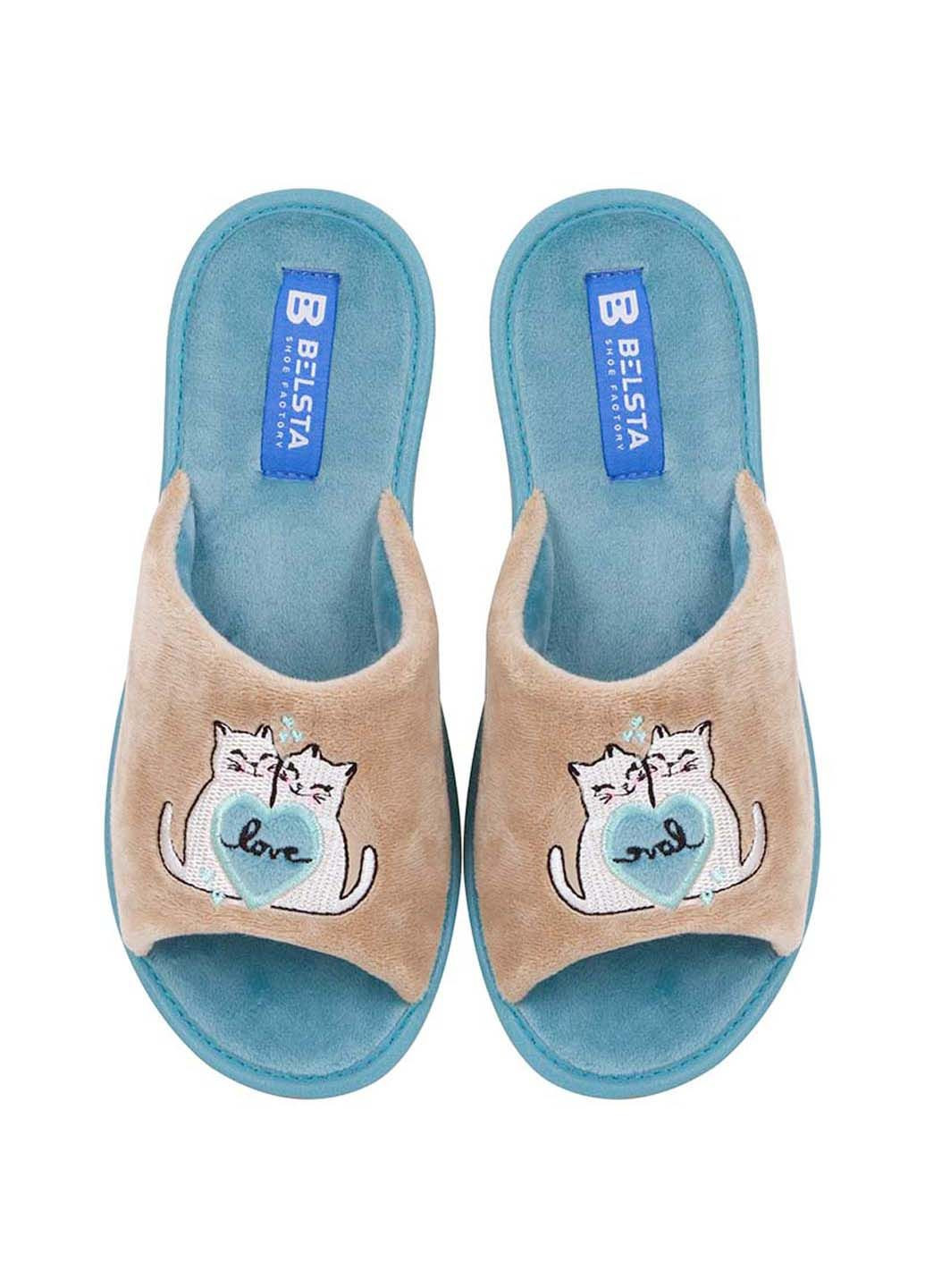 Мятные тапки Белста