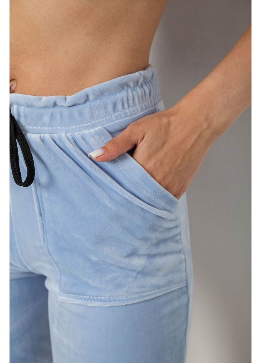 Шорты женские однотонные велюровые Sport Line (356078562)