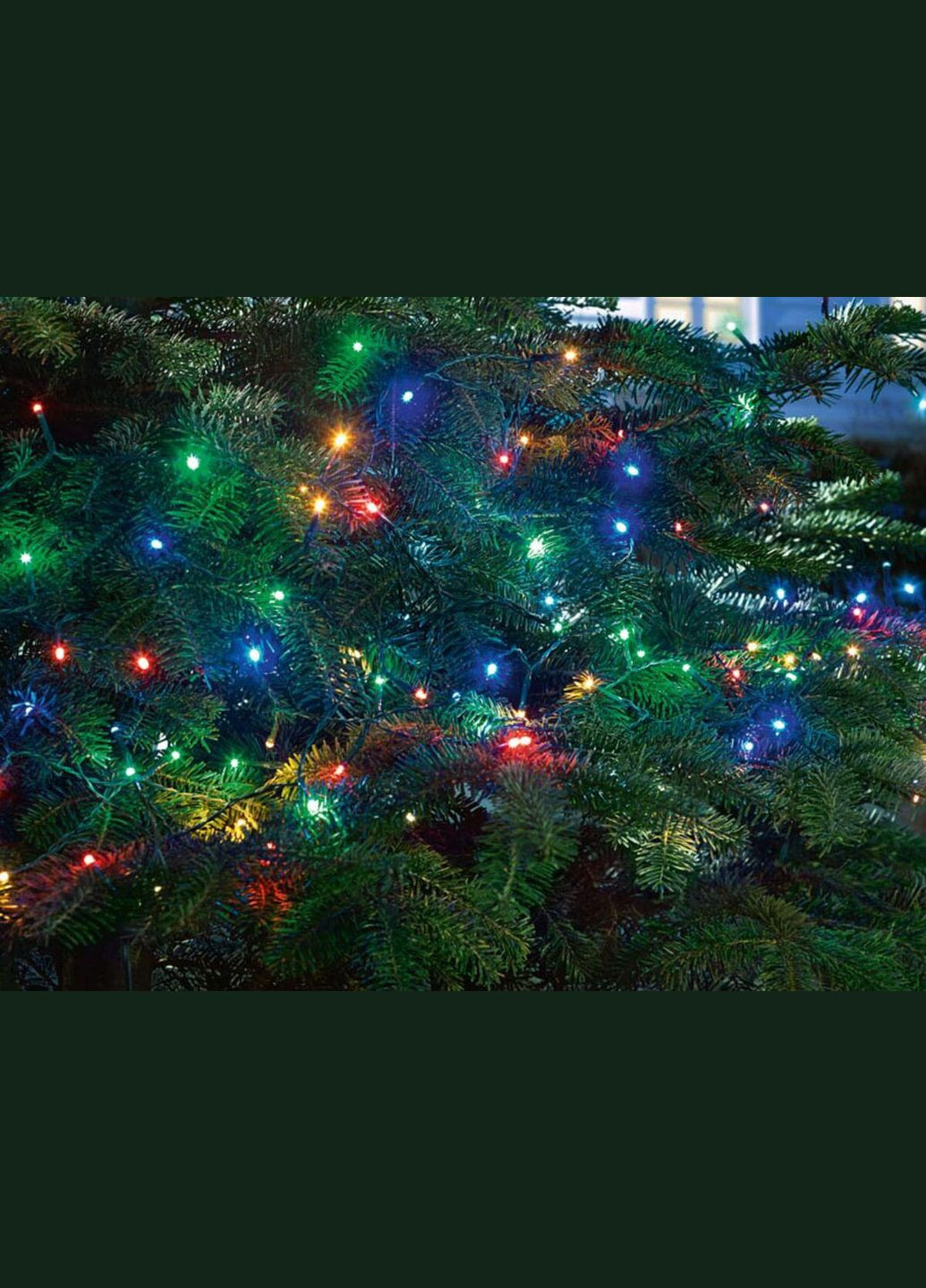 Світлодіодна гірлянда різнокольорова 100 LED 20 м + таймер Livarno home (308855923)