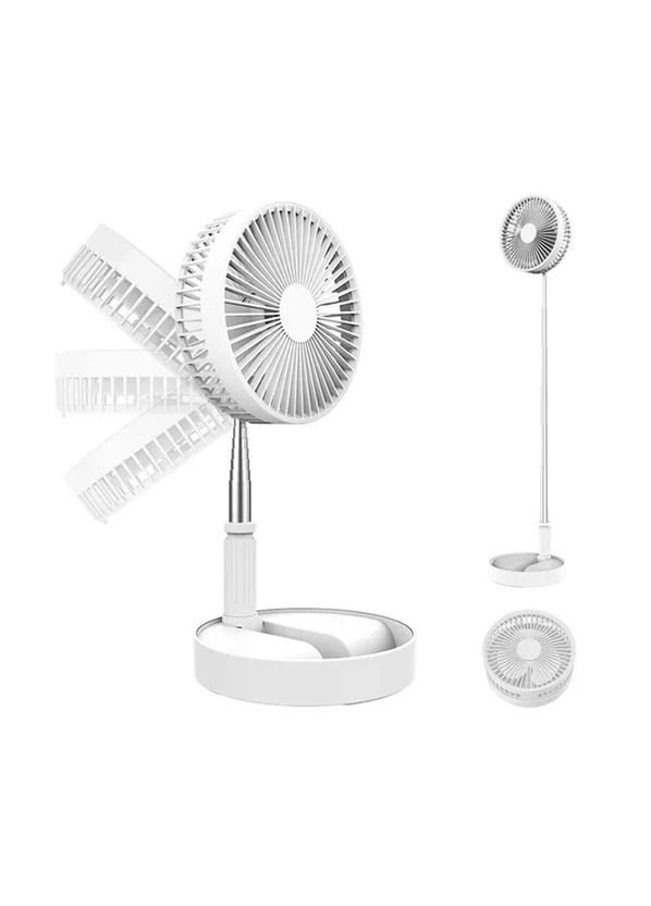 Вентилятор портативний настільний телескопічний з регулюванням висоти USB з акумулятором в кімнату офіс VTech (327430108)