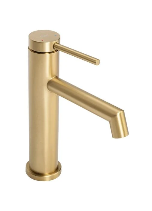 Змішувач для раковини (умивальника) FOSS BRUSHED GOLD золотий матовий низький Rea (391122902)