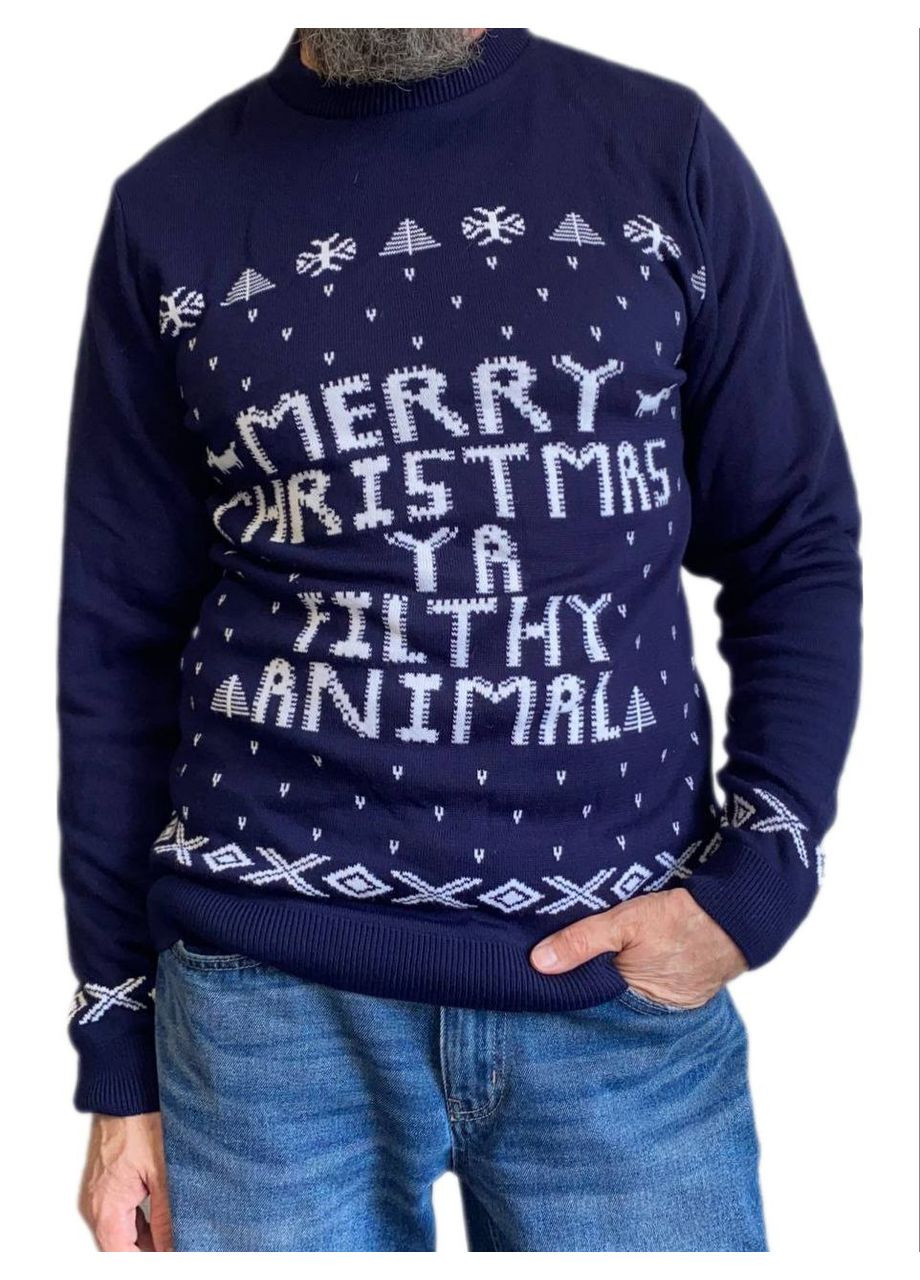 Синий демисезонный свитер Fashion Club