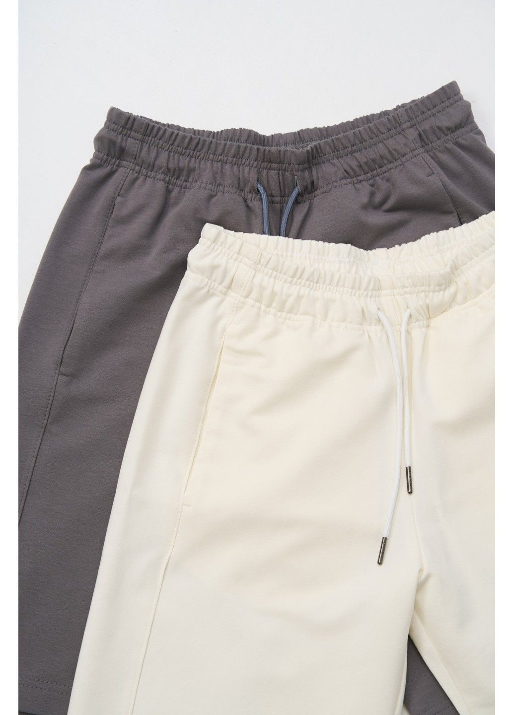 Набір спортивних шортів чоловічих SUMMER 2 шт (молочні, сірі) Handy Wear (295547799)