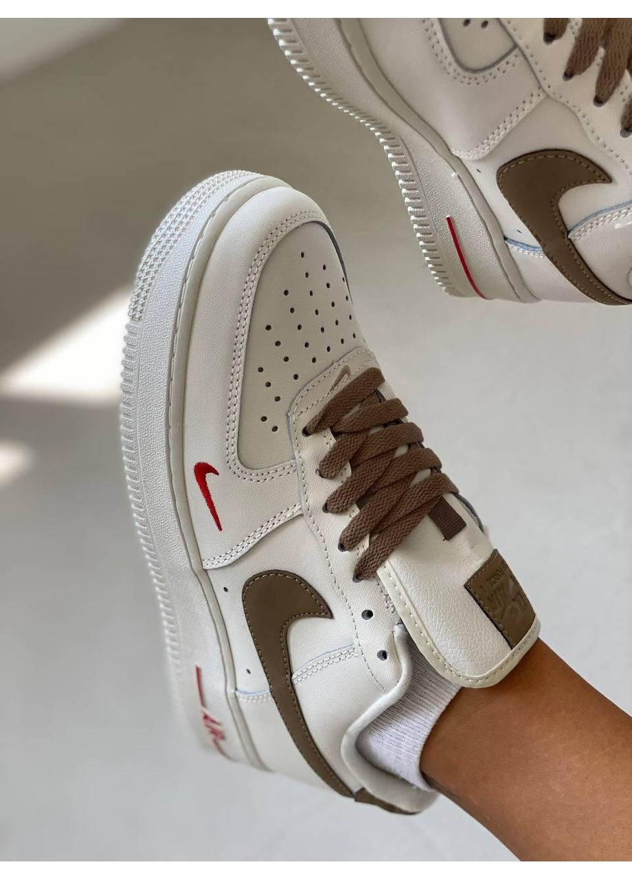 Коричневі Осінні кросівки чоловічі nike air force 1 low premium mocco найк аір форс 1 преміум No Brand