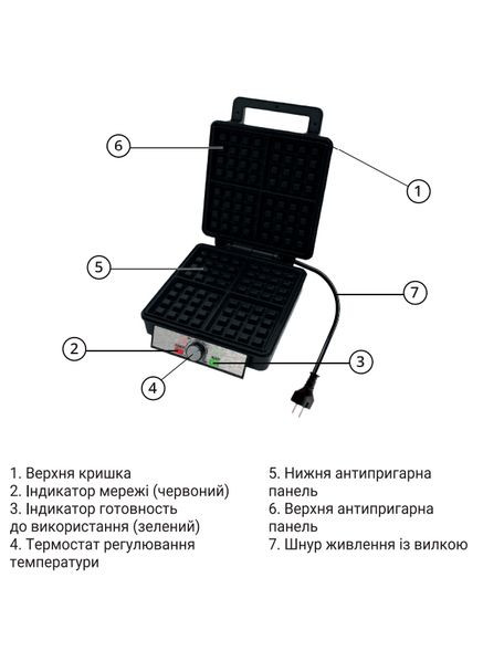Вафельниця SB-0101 Sea Breeze (322817458)