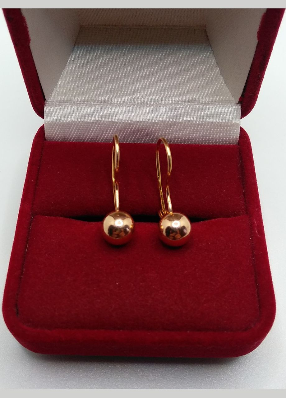 Серьги золото 585° 1,49г. петли шарика (с11810) КЮФ Максаліна С11810 (306432462)