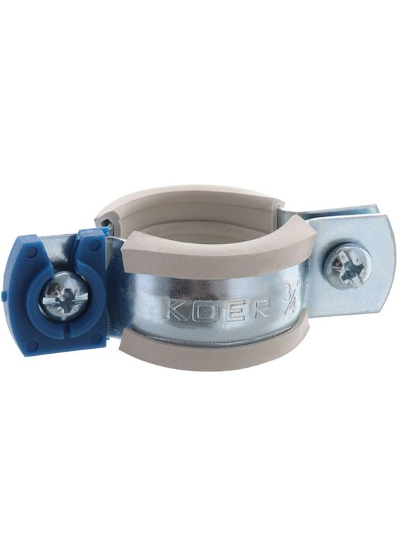 Хомут трубний оцинкований KCB.10.G 3/4" (26-30) сірий (KR2785) KOER (321193813)