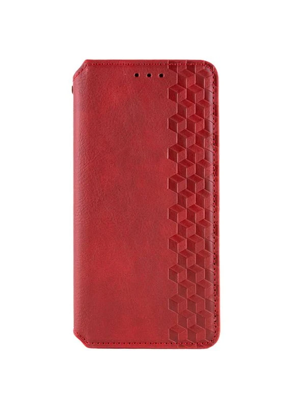 Чехол-книжка для Samsung Galaxy M15/F15 5G красный термополиуретан искусственная кожа No Brand Rubic Leather (401165920)
