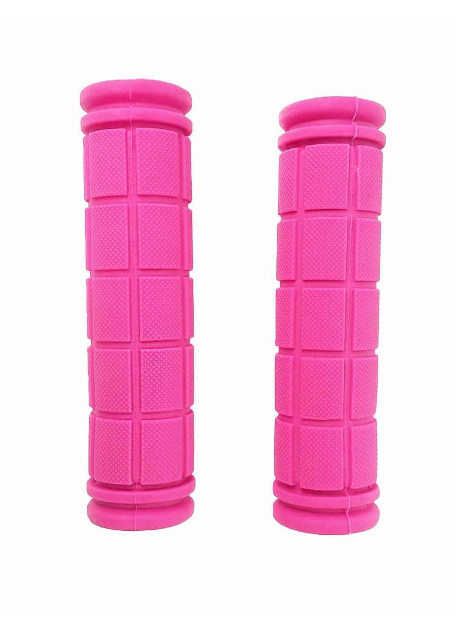 Грипси силіконові з рифленням 120 мм прямі рожевий (G0000961) No Brand (355803054)