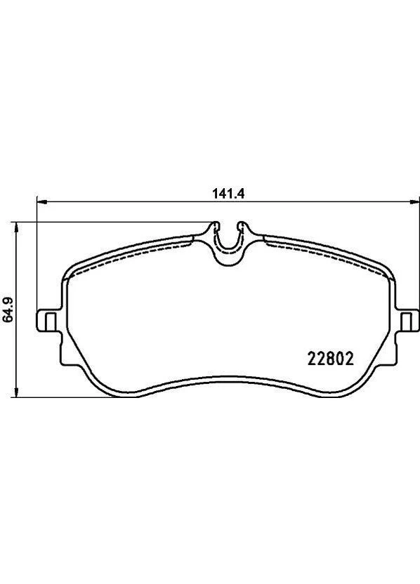 Колодки гальмівні дискові комплект задні VW Amarok 2010>, Crafter 2016> Hella (362091683)