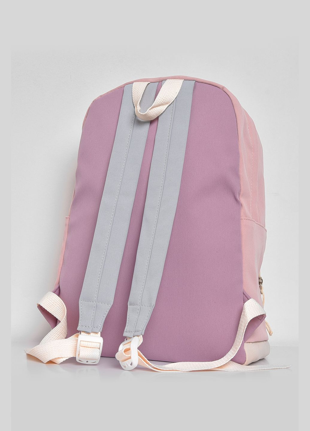Жіночий рюкзак текстильний рожевого кольору Let's Shop (280938004)