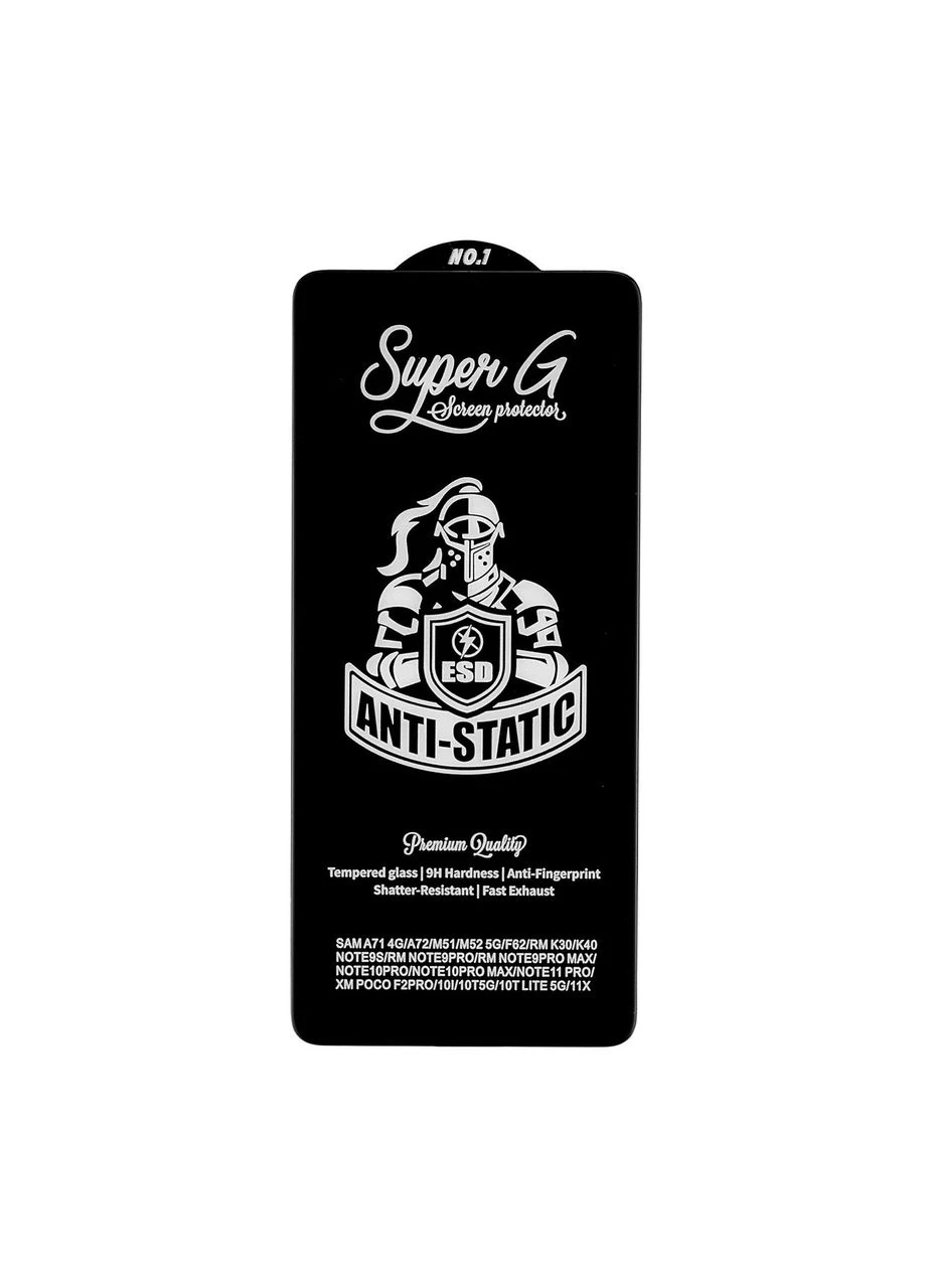 Захисне скло Super G протиударне для Redmi K30/K30 Pro/K30S чорне Kassell (379600372)