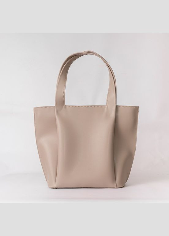 Сумка женская тоут из глаткой экокожи XENIA бежевая JUGO №46-21 (289869604)